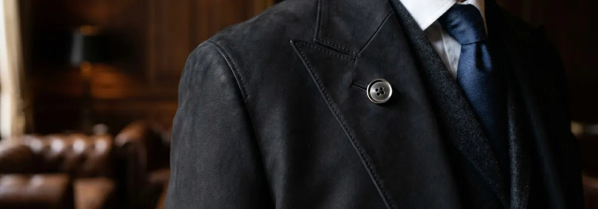 Blazer in Pelle da Uomo
