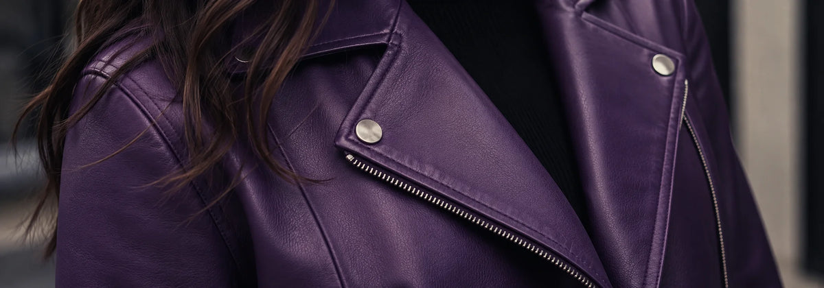 Women's Purple Leather Jackets