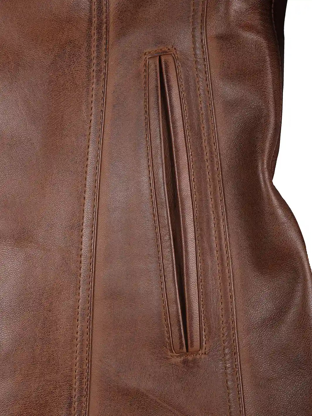 Womens Brown Leather Jacket Features